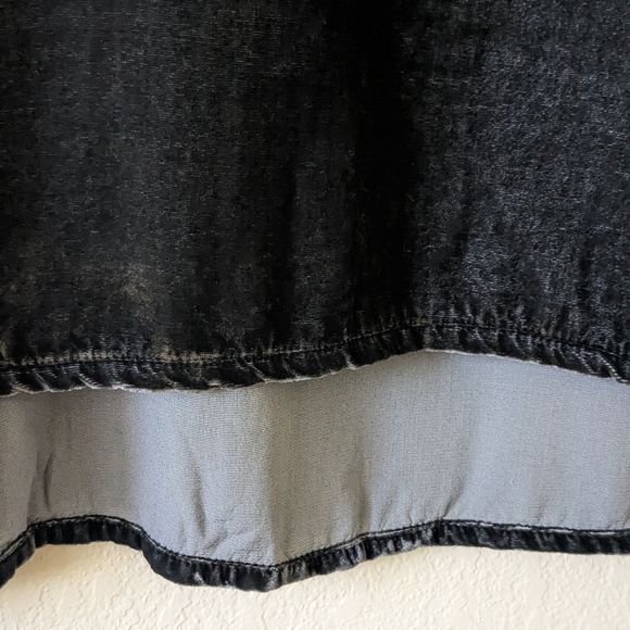 SOLD CP Shades x Free People Tunic Deep V-Neck T-Shirt Dress in Slate Gray - Picture 9 of 13